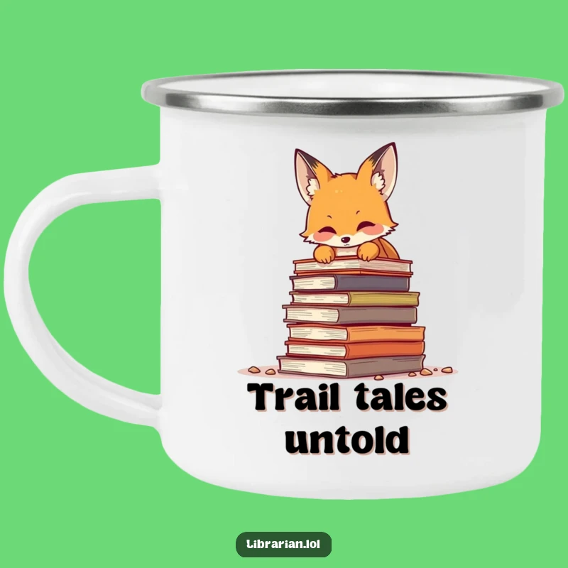 Funny Fox Campfire Mug - Hilarious Outdoor Gift for Bookish Hikers