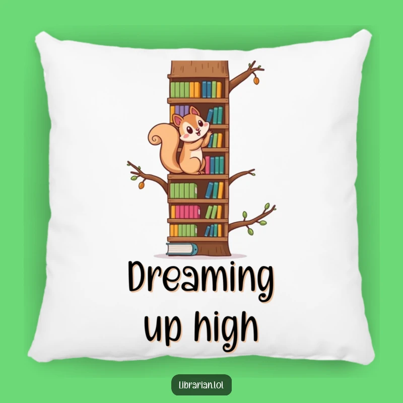 Funny Squirrel Climbing Pillow - Cozy & Humorous Accent for Playful Nooks