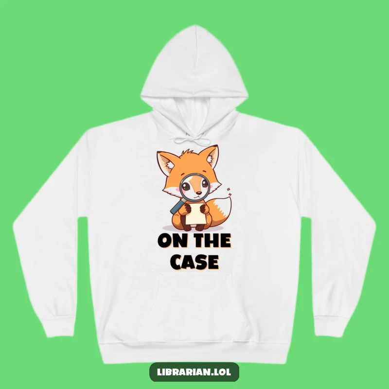 Cozy Funny Fox Detective Hoodie: Warm Wear for Mystery Mavericks