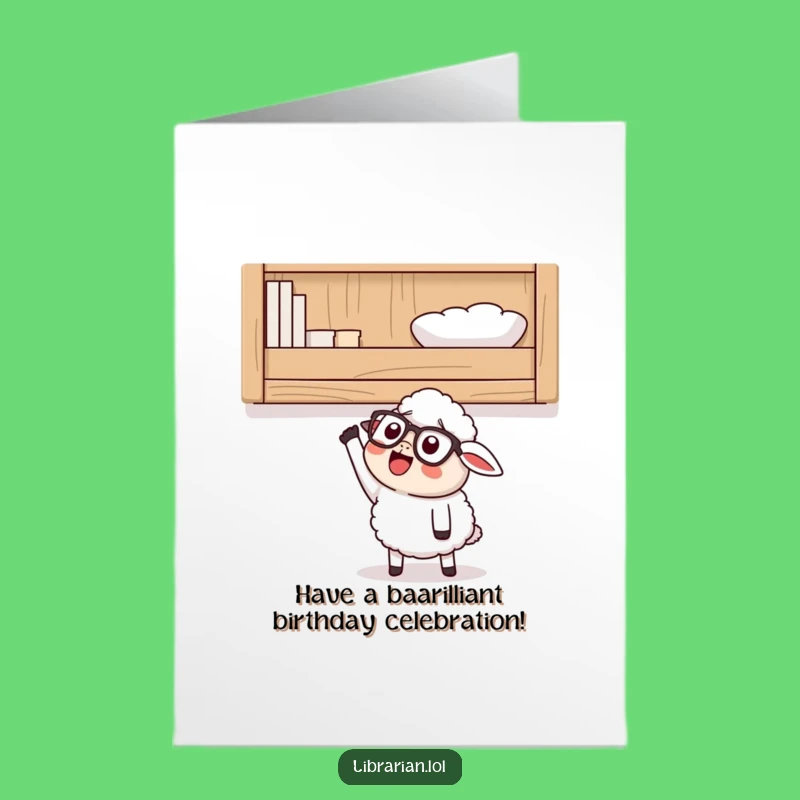 Free Printable Funny Sheep Birthday Card: High Hopes Downloadable Gift