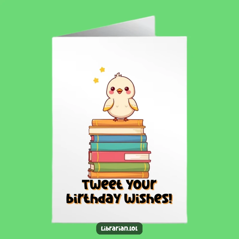 Free Printable Bird Birthday Card - Cheerful Chirping Downloadable Gift