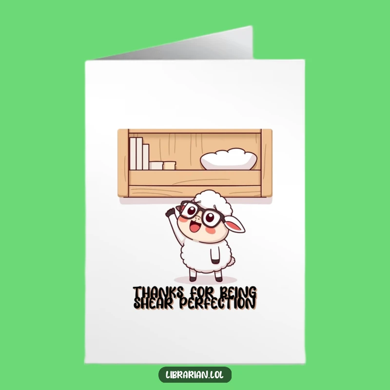 Free Printable Funny Sheep Thank You Card: High Praise Downloadable Gift