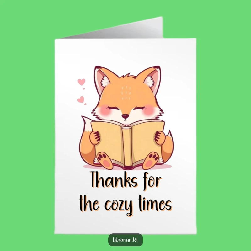 Free Printable Thank You Card: Fox's Snoozy Thanks! Funny Downloadable Appreciation.