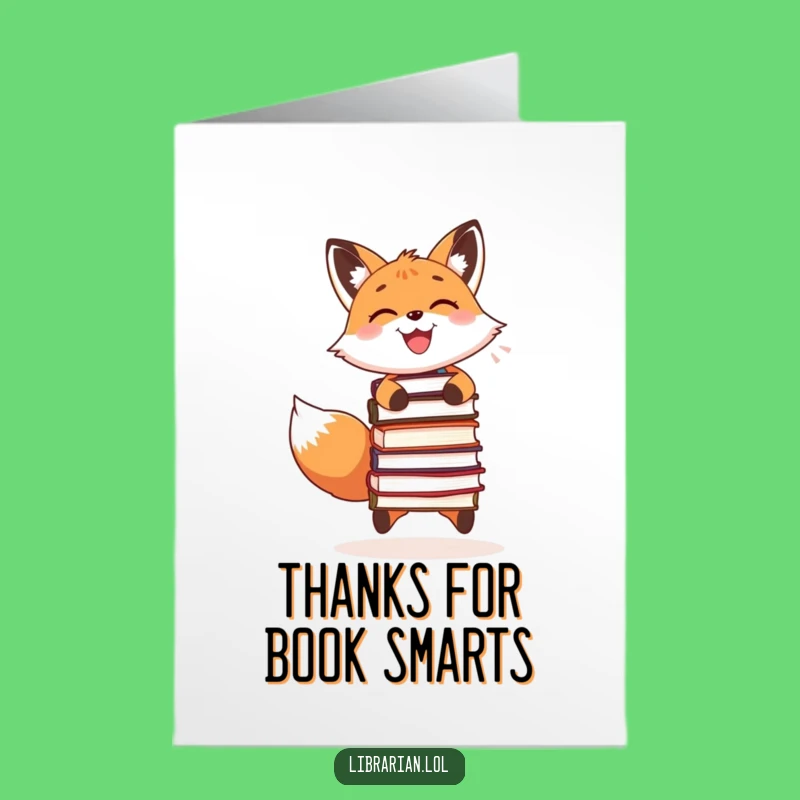 Free Printable Thank You Card: Grateful Juggling Fox, Smart Thanks Downloadable Gift