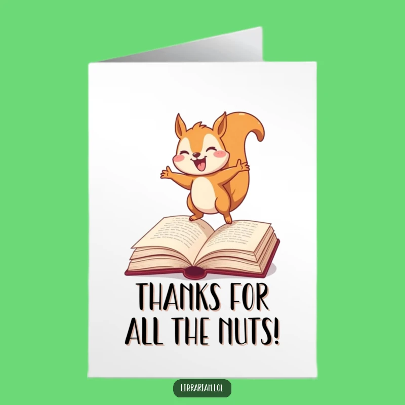 Free Printable Thank You Card: Grateful Squirrel Dictionary for Your Kindness