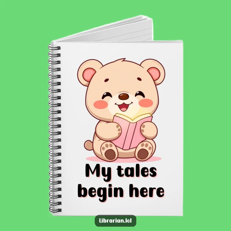 Funny Bear Cub Bookmark Notebook: Journal Your Adventures with a Smiling Cub