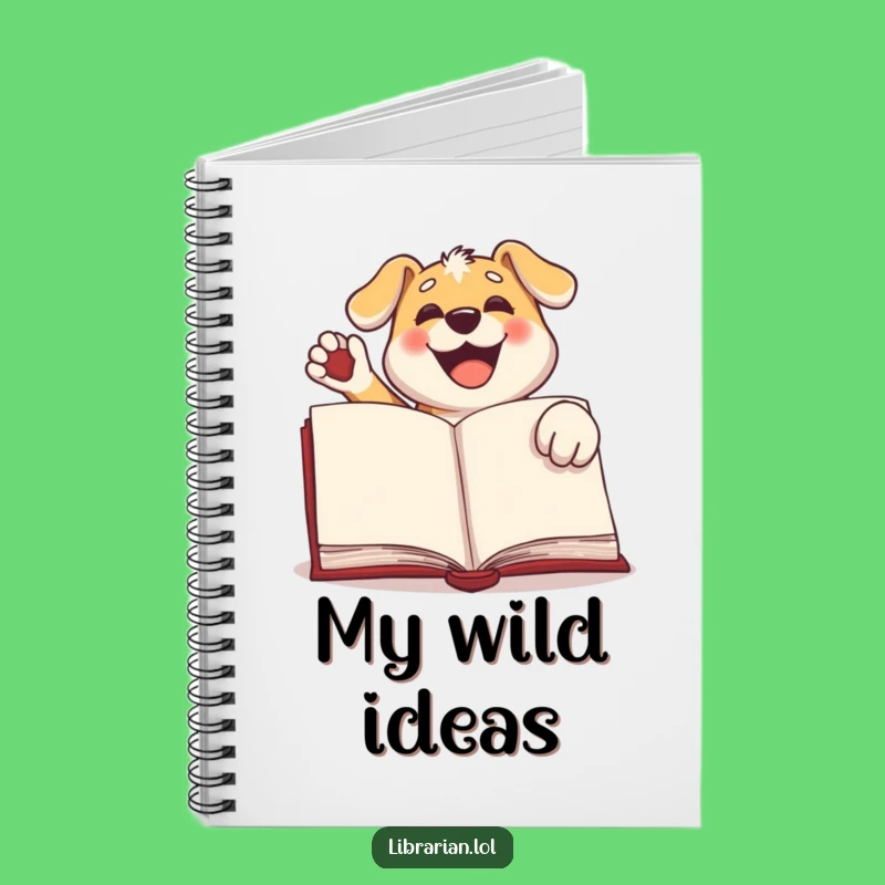 Funny Dog Stamp Notebook: Jot Down Ideas with Pup Power