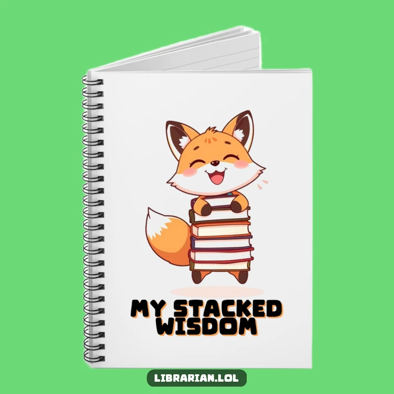 Funny Journal - Fox Book Juggler, Perfect Funny Gift for Writers