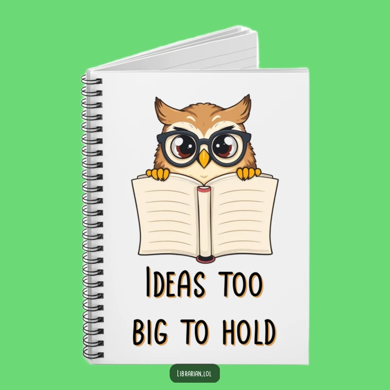 Funny Owl Notebook: Lined Pages for Your Thoughts, Ideal Funny Gift for Students