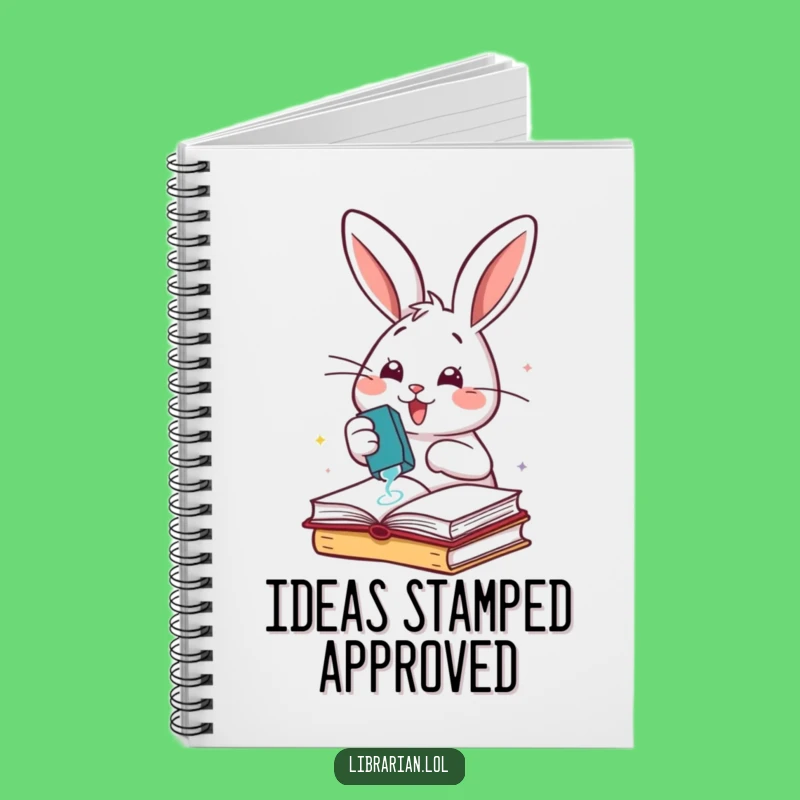 Funny Rabbit Stamping Books Notebook: Organizer Journal, Cheerful Stationery