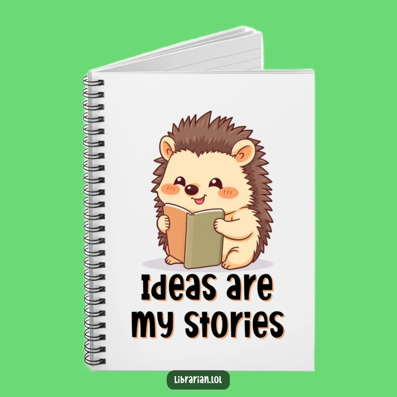 Funny Hedgehog Bookmark Notebook - Capture Ideas, Perfect Funny Gift for Writers