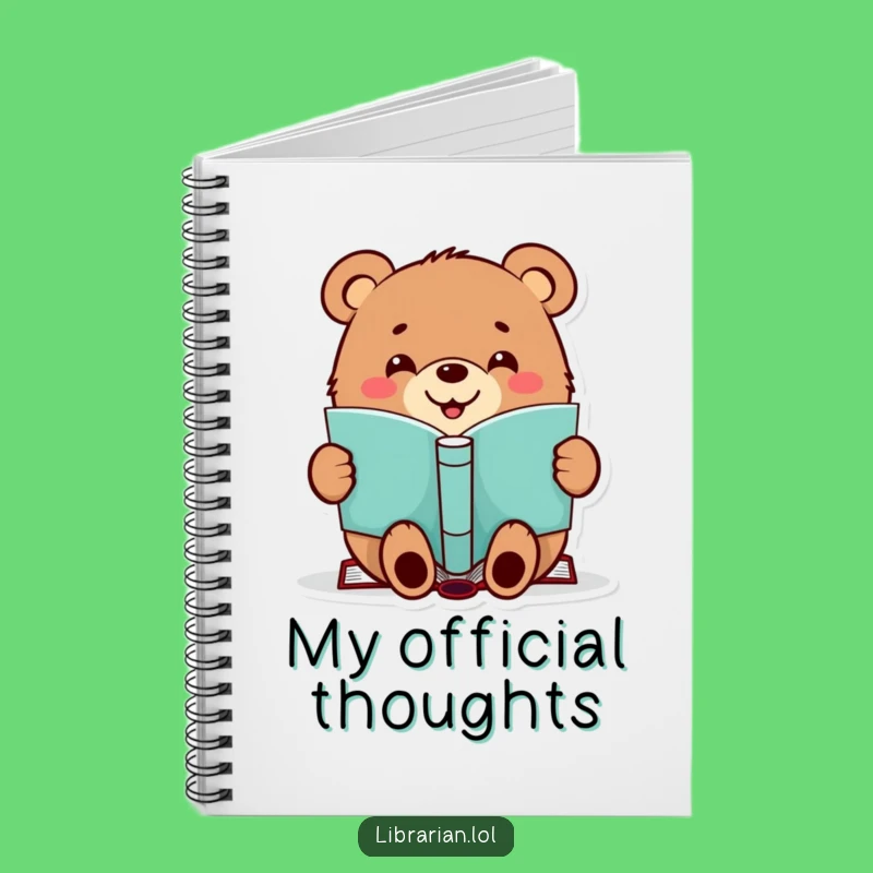 Funny Journal - Bear Book Stamper, Perfect Funny Gift for Writers